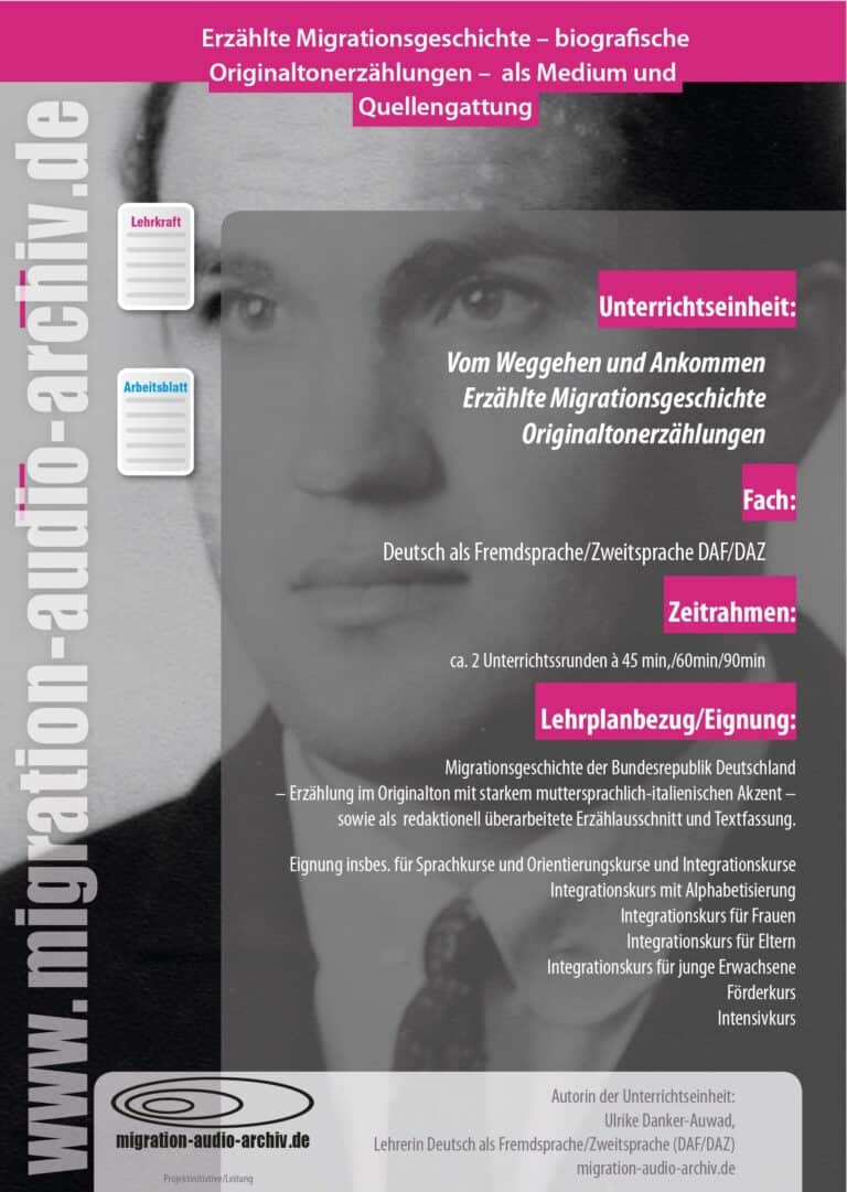 MODUL – VOM WEGGHEN UND ANKOMMEN – Deutsch als Fremd-/Zweitsprache (DAF/DAZ)